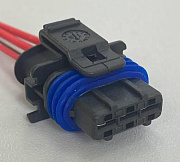 Разъем герметичный 3pin AX-319 (датчика абсолютного давления, катушки и модуля зажигания Н/О ВАЗ) с проводом 0.75мм²