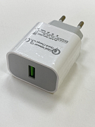 Сетевое З/У GoPower GPQC07 1USB 18W QC3.0 белый