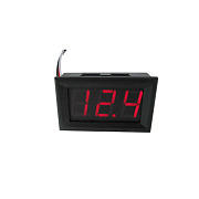 цифровой вольтметр постоянного напряжения красный в корпусе (0 - 100v)