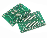 Плата переходник из SOIC-20 1.27мм/SSOP-20 0.65мм