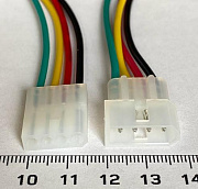 Разъем на 4pin SL-4 (5600-5500-4Р) клемма 1,0мм c проводом 0,50мм²