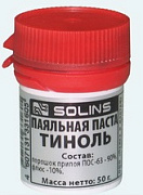 Паяльная паста ТИНОЛЬ 50гр банка Solins