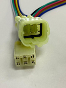 Разъем автомобильный 6 контактов (Разъем герметичный DJ7065F-2.2 с проводом 0,75мм² 6pin)