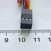 Разъем межплатный 3pin в два ряда BLD-2x03 с проводом AWG 26 длина 300мм