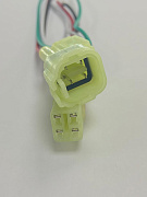 Разъем автомобильный 4 контакта белый (Разъем герметичный DJ7045F-2.2 с проводом 0,75мм² 4pin)