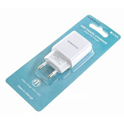 Сетевое З/У Borofone BA20A 1USB 2.1A белый (1/65/260)
