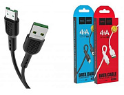 Кабель HOCO X33 USB (m)-microUSB (m) 1.0м 4.0A силикон черный (1/33/330)