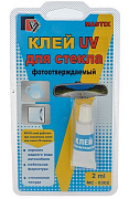 Клей для стекла MASTIX UV (однокомпонентный, фотоотверждаемый) 2мл. в блистере