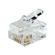 Штекер телефонный RJ 11 6pin (6P6C)