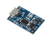 Модуль ЗУ для литиевых АКБ с защитой на micro USB