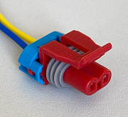 Разъем герметичный 2pin АХ-314 (DJ7024Y-1,5-2) (аналог DELPHI 12052643 )(датчика адсорбера ВАЗ) с проводом 0.75мм²