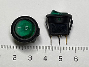 Переключатель SMRS круглый зеленый 220V