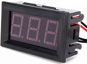 термометр -50 +110°С цифровой зеленый  Нцифры=14мм 3 разряда, U=5-12V; 49х29х23мм, в рамке