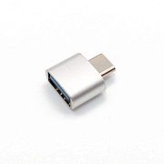Переходник OTG T 01  (Type-C папа - USB мама) металл