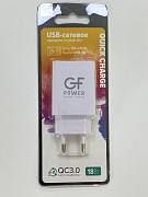 Сетевое З/У GFPower GF21 1USB 3.0A QC3.0 белый