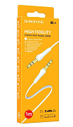 Кабель AUX Borofone BL6 Jack 3.5mm (m)-Jack 3.5mm (m) 1.0м TPE желтый