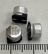 конденсатор SMD 100mf 6,3V 6,3х5,4 85 гр.