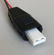 Разъем с пыльником 2-х контактный ТРП2х2.8 (9025СБП) клемма 2.8мм (для датчиков заднего хода, уровня тормозной жидкости) в сборе с проводом 0.50мм²