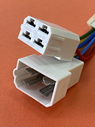 Разъем на 4pin  TP4x6,3 (9007/9008СБ) клемма 6,3мм c проводом 0,75мм²