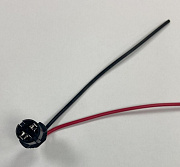 разъем WSW T10 2pin (патрон для безцокольной лампы, габаритных огней) с проводом 0,75кв.мм.