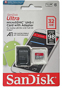 флэшка microSD SanDisk 32Gb 10класс 100 Мб/сек