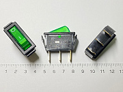 Переключатель RWB-403 зеленый 12V
