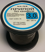 Припой 100гр. на кат Првкр 3 ПОС 61 SOLDER
