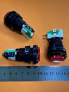 Переключатель без фиксации GMSI-7B-C no(nc)+nc(no) красный