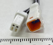 Разъем мини герметичный 2pin с проводом 0,3 мм2 JST 02T/R-JWPF-VSLE-S