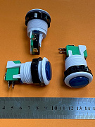 Переключатель без фиксации GMS-8B-C no(nc)+nc(no) синий