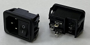 AC-002 вилка сетевая с выключателем