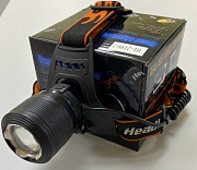 Фонарь наголовный BL-2199-3 аккумуляторый 2CREE светодиода 220V, 12V, 2x18650