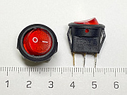 Переключатель SMRS круглый красный 220V