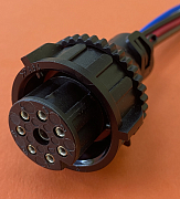 Разъем байонетный герметичный круглый прямой 8pin (заднего фонаря МАЗ, МАN, КАМАЗ Евро)