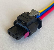 Разъем герметичный 3pin АХ-501 (аналог АМР 1-1670917-5)(катушки зажигания ЕВРО-3 ГАЗ) с проводом 0.75мм²