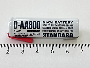 Аккумулятор ET D-AA800-T с выводами 1.2V 800mAh Ni-MH